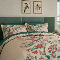 V&A V&A Chinese Magpie Kingsize Duvet Cover SET, Green listed by Bedeck Home