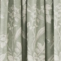V&A V&A Daffodil Dreams Lined Curtains 66" x 54", Green listed by Bedeck Home