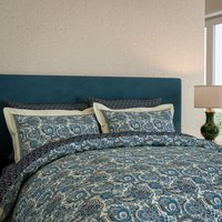 V&A V&A Elysian Double Duvet Cover SET, Navy listed by Bedeck Home