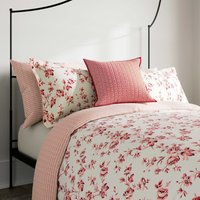 V&A V&A Garden Rose Single Duvet Cover Set, Pink listed by Bedeck Home