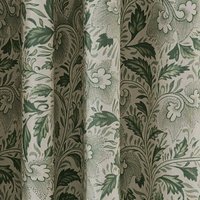 V&A V&A Ornamental Bloom Lined Curtains 90" x 54", Green listed by Bedeck Home