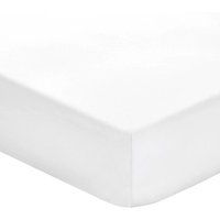 1951 1951 Plain Dye Percale Double Fitted Sheet, White listed by Bedeck Home