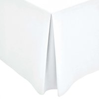 1951 1951 Plain Dye Percale Double Valance, White listed by Bedeck Home
