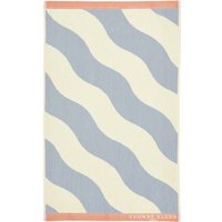 Yvonne Ellen Yvonne Ellen Signature Stripe Hand Towel, Frosted Lake sold by Bedeck Home