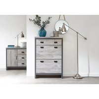 GFW Boston 2 Tier 1 Drawer Shoe Cabinet
