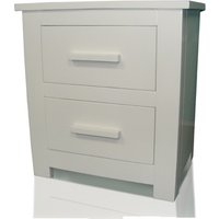 Flintshire Buckley White Finish Bedside Cabinet