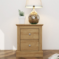 LPD Devon 2 Drawer Oak Bedside