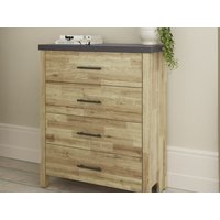 GFW Cascina 4 Drawer Chest - Euro Oak