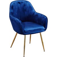 LPD Lara Royal Blue Pair Of Dining Chairs