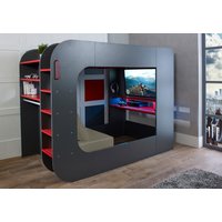 Trasman Podbed Gaming High Sleeper with Chair Bed