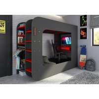Loftpod Solo 2 Gaming Bed (Grey Futon)