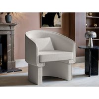 Solace+Co Lowen Cream Boucle Accent Chair