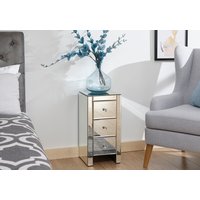 GFW Mirrored 3 Drawer Slim Chest