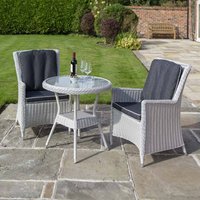 Rowlinson Prestbury Bistro Set Putty Grey