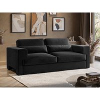 Solace+Co Rose 2 Seater Sofa in Charcoal Velvet