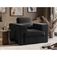 Solace+Co Rose Armchair in Charcoal Velvet