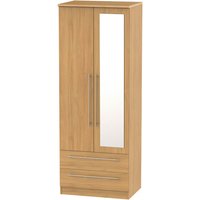 Welcome Furniture Sherwood Tall 2ft6in 2 Drawer Mirror Robe