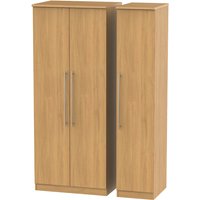 Welcome Furniture Sherwood Triple Plain Robe Modern Oak