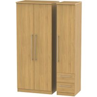Welcome Furniture Sherwood Triple Plain + Drawer Robe