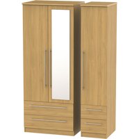 Welcome Furniture Sherwood Triple 2 Drawer Mirror + DrawerRobe
