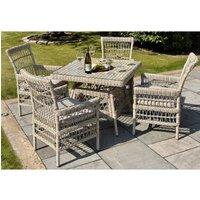 Solace+Co Provence Collection Outdoor 4 Seater Dining Set
