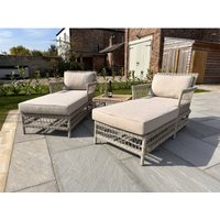 Solace+Co Provence Collection Outdoor Sun Lounger Set