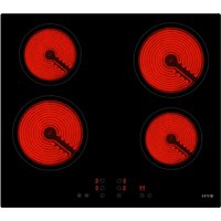 HYE 60cm Built-In 4 Zone Electric Ceramic Hob - Black - C01CH60E28