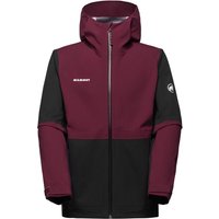 Mammut - Linard Guide Hardshell Hooded Jacket - Hardshelljacke Gr S rot/schwarz