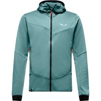 Salewa - Sella Crevasse Hooded Jacket - Fleecejacke Gr 50 türkis