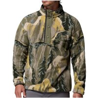 Columbia - Helvetia II Printed Half Snap Fleece - Fleecepullover Gr XL oliv