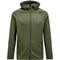 Peak Performance - Rider Essentials Zip Hood - Fleecejacke Gr XL oliv