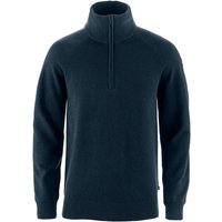 Fjällräven - Övik Lite Half Zip - Wollpullover Gr XXL blau