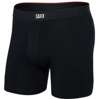 Saxx - Vibe Xtra Boxer Brief Fly - Kunstfaserunterwäsche Gr M schwarz