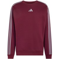 adidas - Essentials 3-Stripes Fleece Sweatshirt - Pullover Gr XL rot