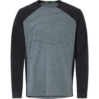 Vaude - Moab L/S Pro Shirt - Radtrikot Gr M grau