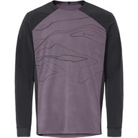 Vaude - Moab L/S Pro Shirt - Radtrikot Gr S lila/grau