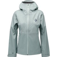 Black Diamond - Women's Fineline Stretch Shell - Regenjacke Gr XS grau/türkis