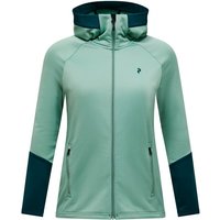 Peak Performance - Women's Rider Essentials Zip Hood - Fleecejacke Gr L türkis