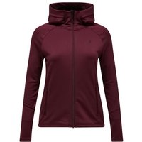 Peak Performance - Women's Rider Essentials Zip Hood - Fleecejacke Gr XL rot