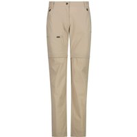CMP - Women's 4-Way Stretch Zip Off Pant - Zip-Off-Hose Gr 34 beige