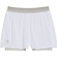 On - Women's 3 Performance 2/1 Shorts - Laufshorts Gr L weiß