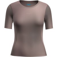 Icebreaker - Women's Merino 75 CL Featherlight S/S Crewe AOP - Funktionsshirt Gr L braun