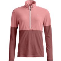 Ortovox - Women's 185 Rock'N'Wool Zip Neck - Merinounterwäsche Gr S rosa
