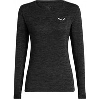 Salewa - Women's Puez Melange Dry L/S Tee - Funktionsshirt Gr 44 schwarz