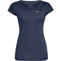 Salewa - Women's Puez Melange Dry S/S Tee - T-Shirt Gr 44 blau