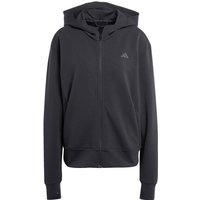 adidas - Women's D4T Workout Full Zip Hooded Sweatshirt - Hoodie Gr XL grau