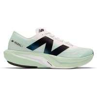 New Balance Fuelcell Rebel v4 Femme Blanc Vert New Balance - Women's FuelCell Rebel V4 - Chaussures de running taille 36,5, multicolore