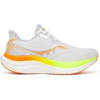 Saucony Triumph 23 Femme Blanc Jaune chaussure Saucony - Women's Triumph 23 - Chaussures de running taille 37,5, blanc
