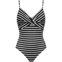 Lidea - Women's Line Up Swimsuit - Badeanzug Gr 42 - Cup: B grau/schwarz