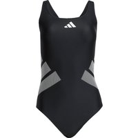 adidas - Women's 3 Bar Logo C-Back Suit - Badeanzug Gr 44 schwarz